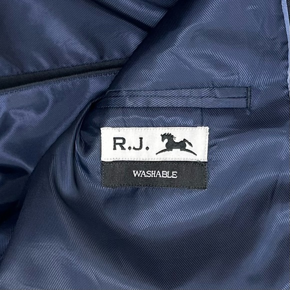 R.J. Classics Girl’s 18R Hampton Blue Label Show Coat Navy Herringbone - Picture 6 of 10